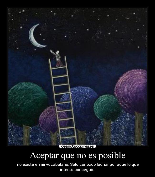 Aceptar que no es posible - 