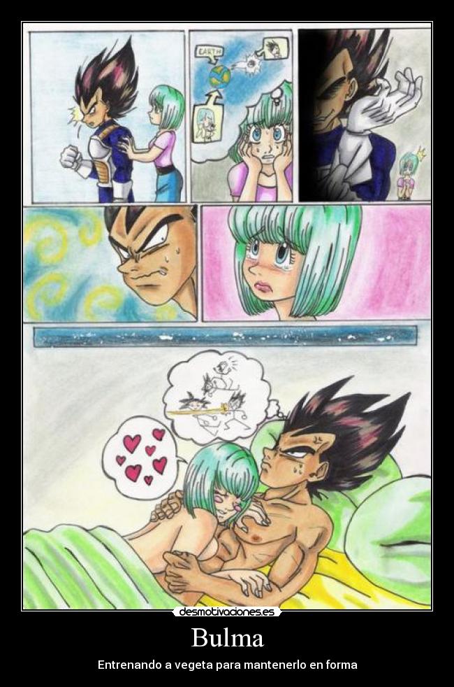 Bulma - Entrenando a vegeta para mantenerlo en forma