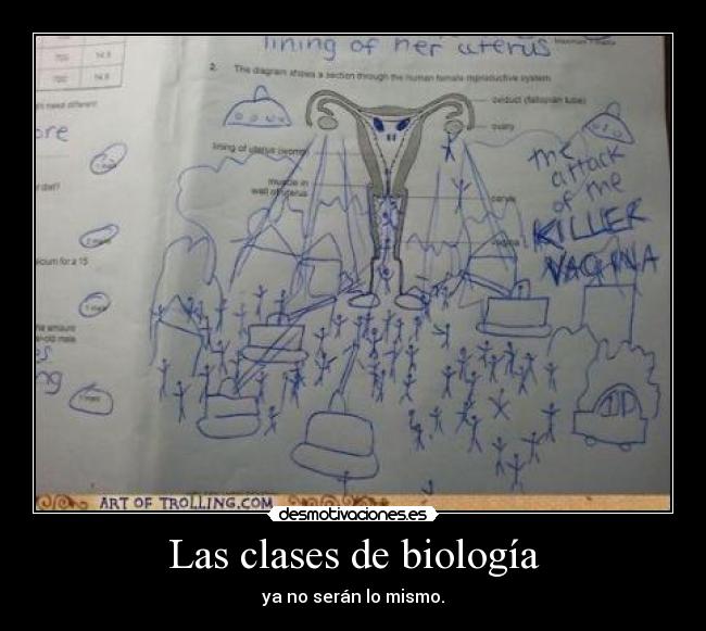 Las clases de biología - ya no serán lo mismo.