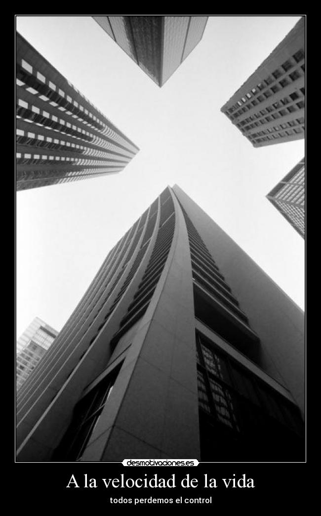 A la velocidad de la vida - todos perdemos el control