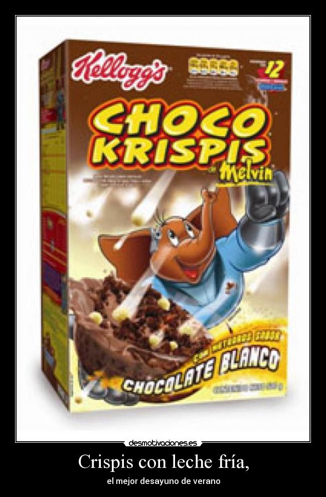 Crispis con leche fría, - 