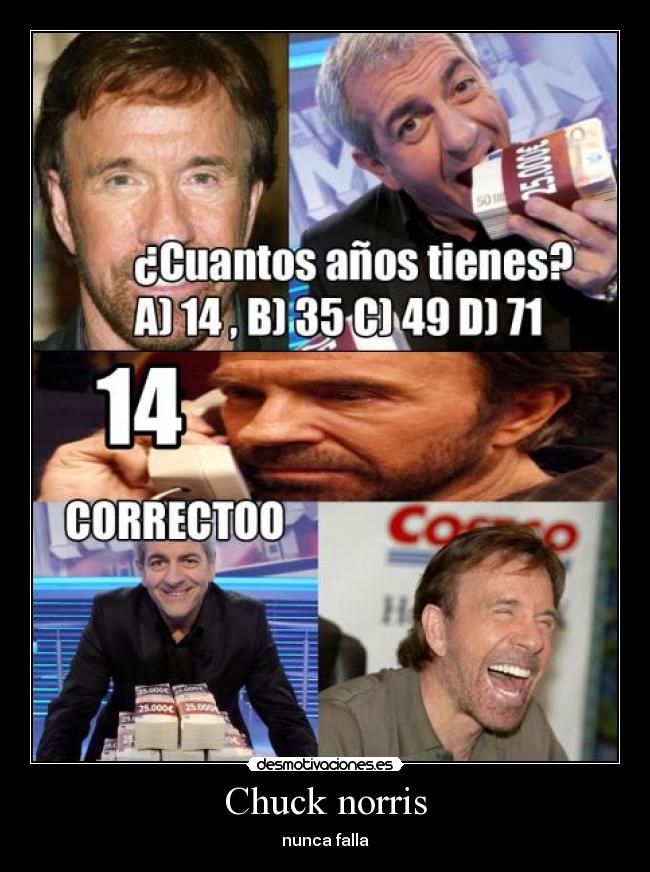 Chuck norris - nunca falla