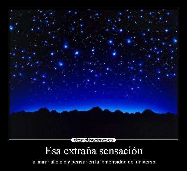 Esa extraña sensación -