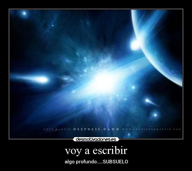 voy a escribir - 