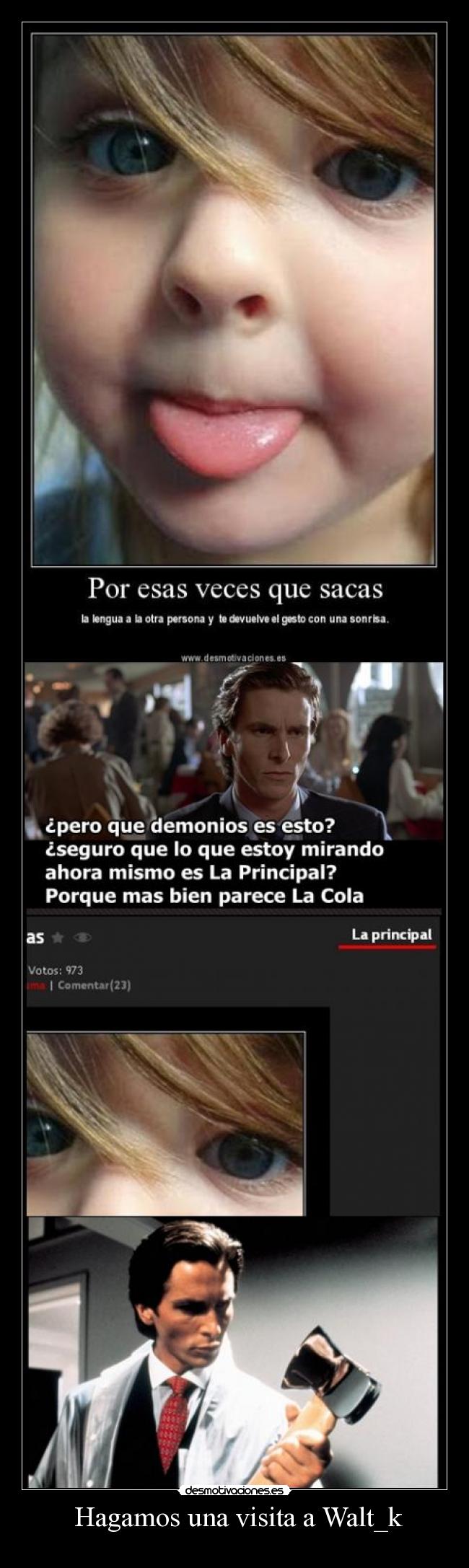 carteles american psycho visita walt_k desmotivaciones