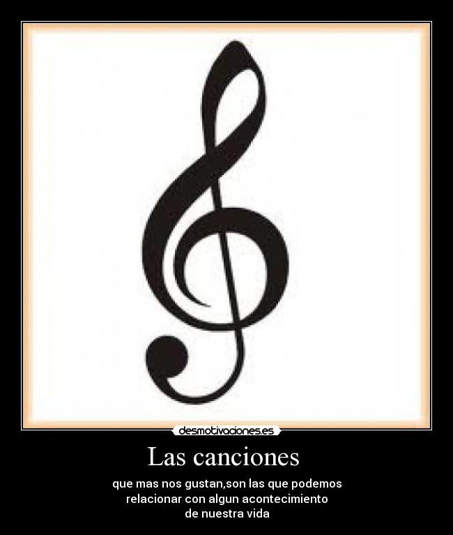 Las canciones  - 