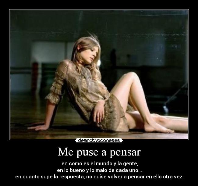 Me puse a pensar - 