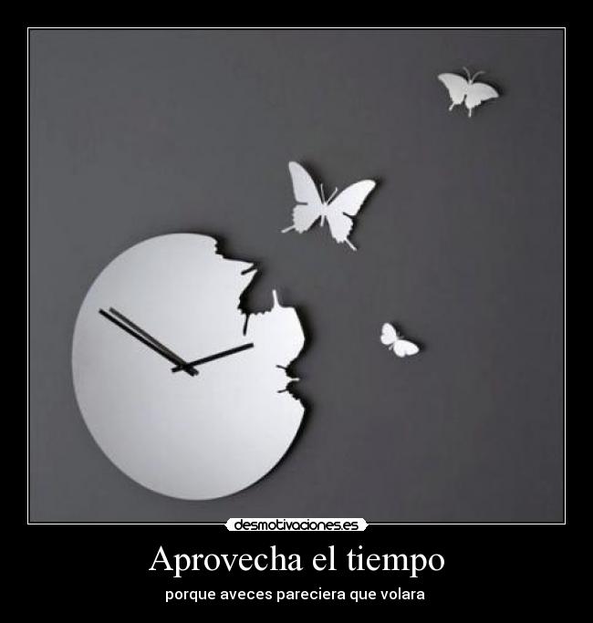 Aprovecha el tiempo -