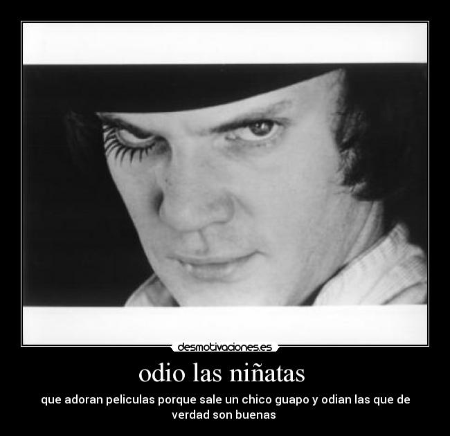 odio las niñatas - que adoran peliculas porque sale un chico guapo y odian las que de
verdad son buenas