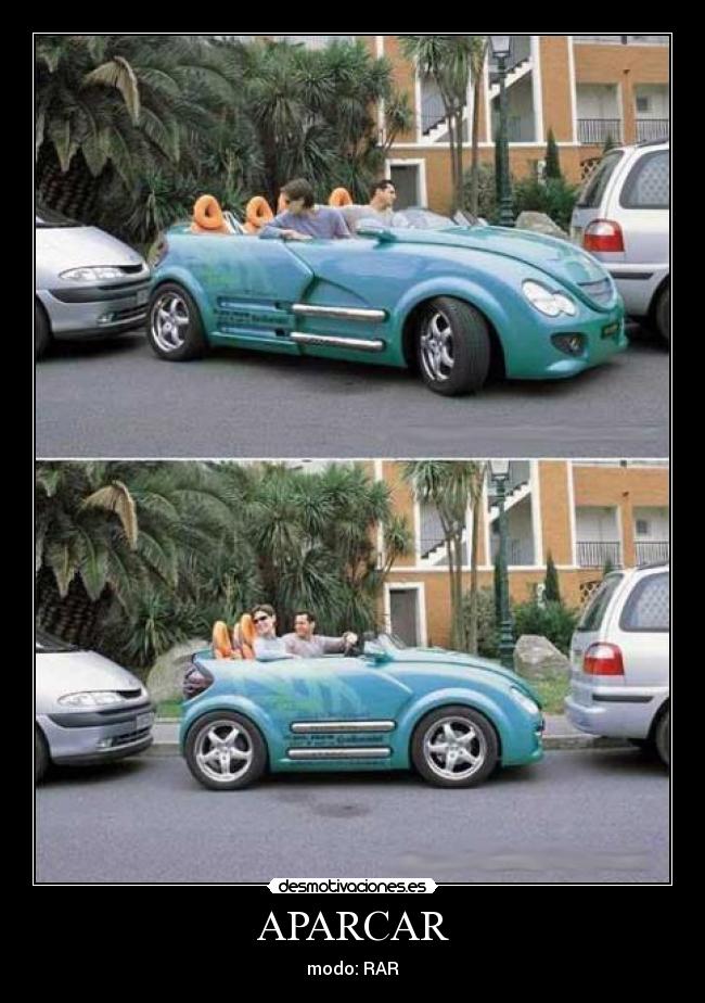 carteles aparcar modo rar mercedes facil acv coche desmotivaciones