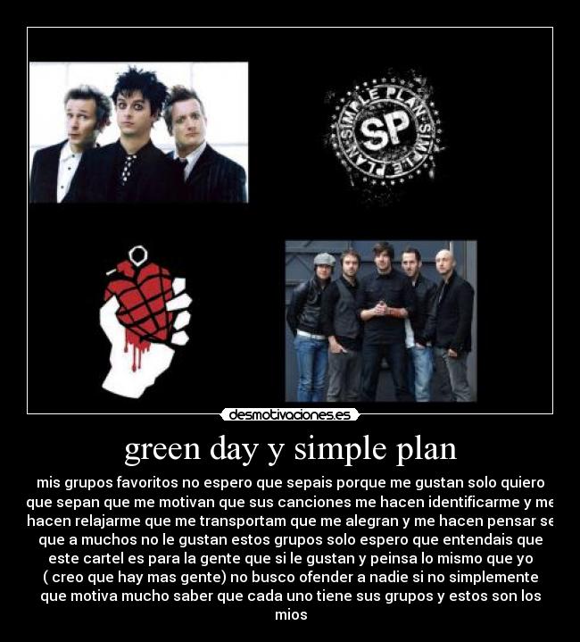 green day y simple plan -