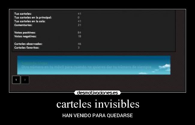 carteles invisibles - 