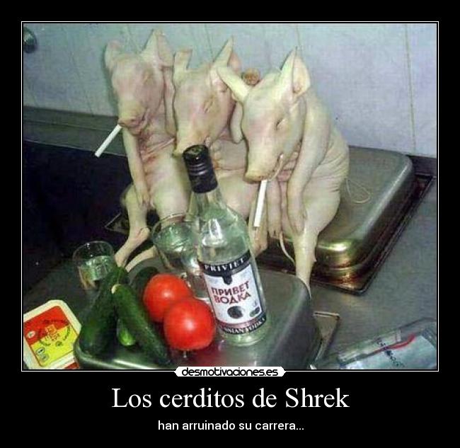 Los cerditos de Shrek -