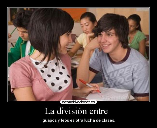La división entre   - 