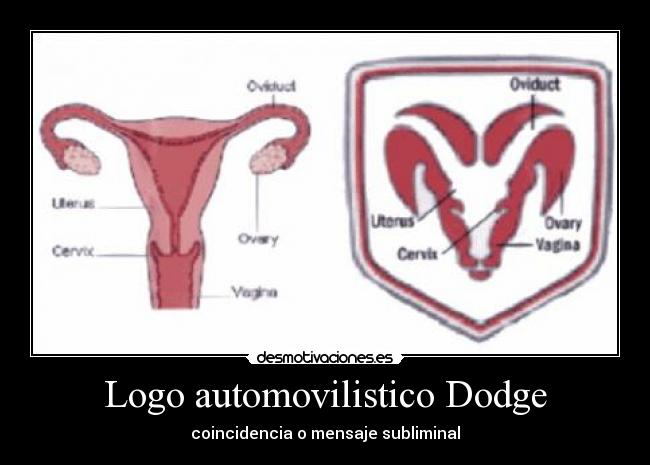 Logo automovilistico Dodge - coincidencia o mensaje subliminal