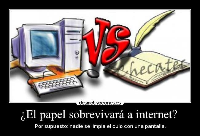¿El papel sobrevivará a internet? -