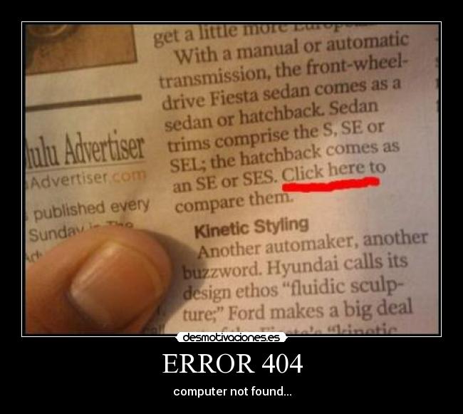carteles computer not fund error 404 desmotivaciones