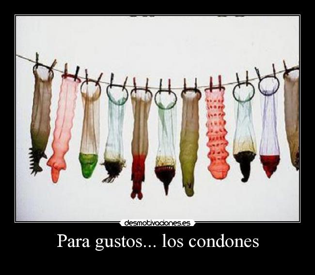 Para gustos... los condones -