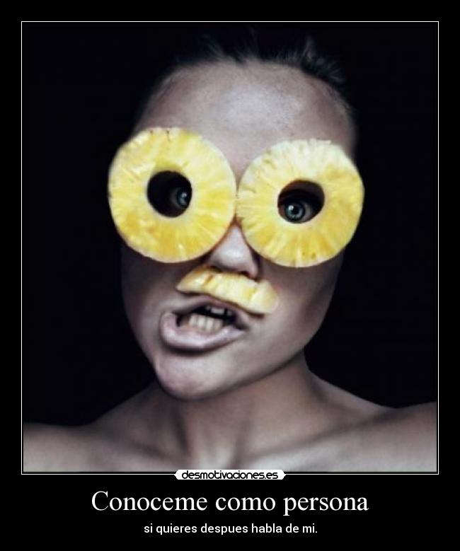 Conoceme como persona -