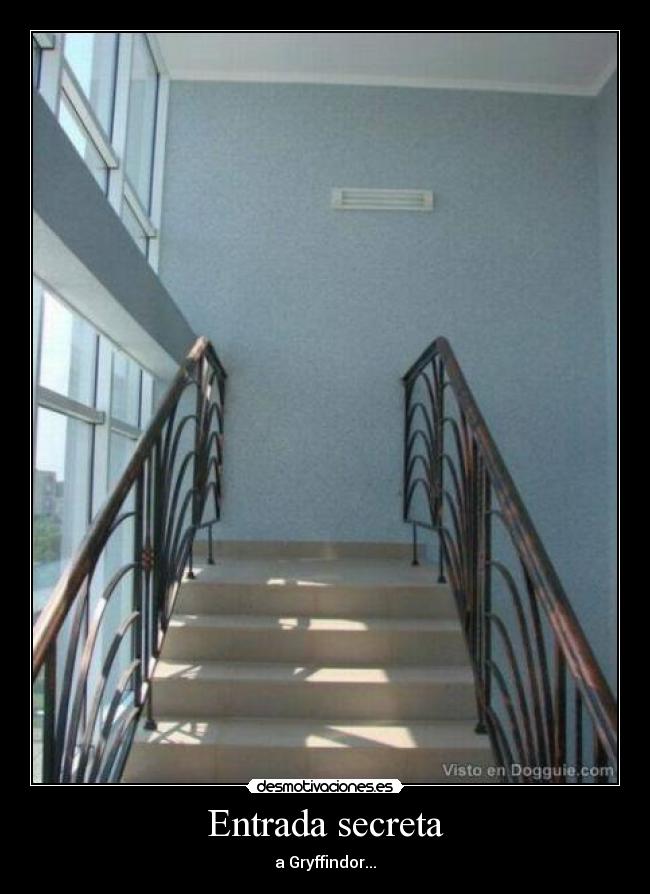 Entrada secreta - a Gryffindor...