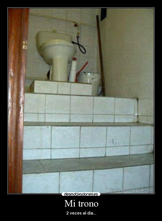 Mi trono - 2 veces al dia...