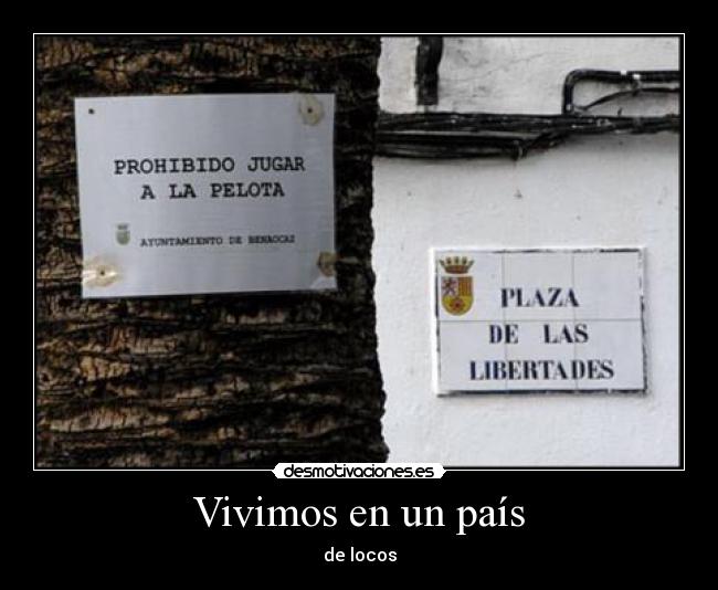 carteles vivimos pais locos contradiccion desmotivaciones