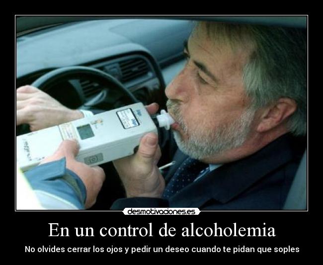 En un control de alcoholemia -