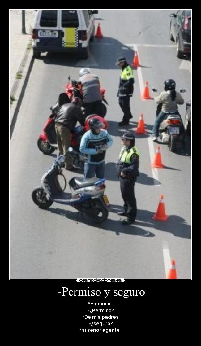 -Permiso y seguro -