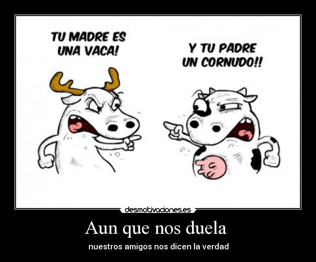 Aun que nos duela - nuestros amigos nos dicen la verdad