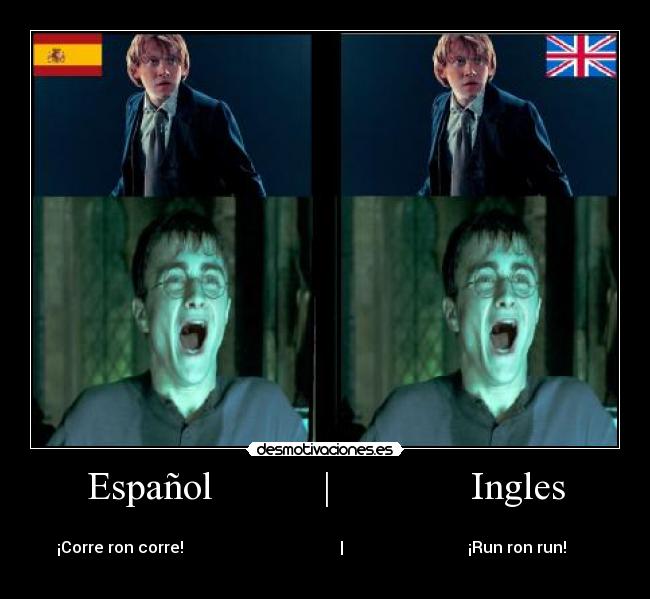 carteles harry ron desmotivaciones