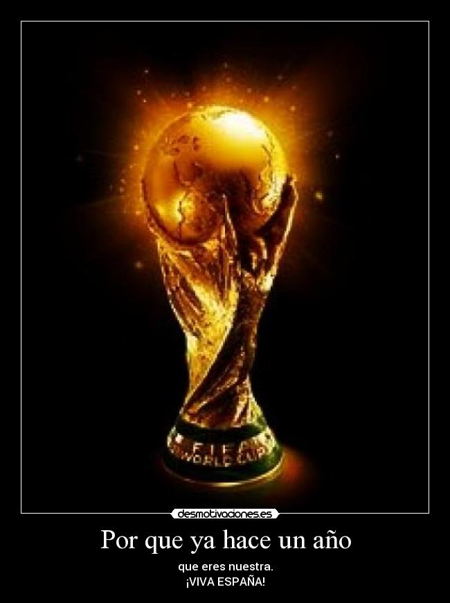 Por que ya hace un año -