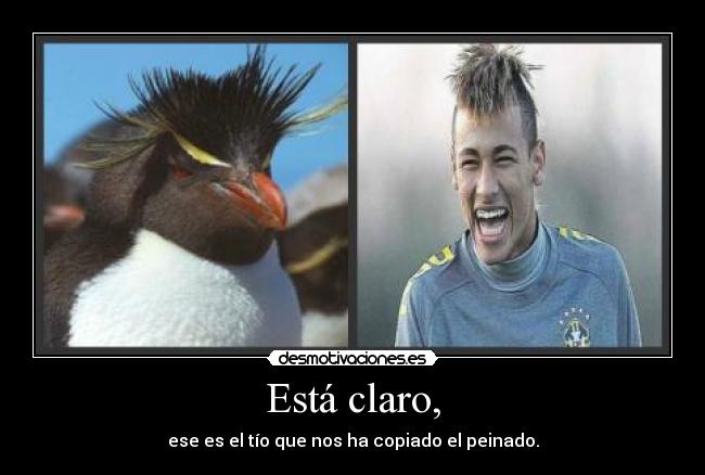 Está claro, - ese es el tío que nos ha copiado el peinado.