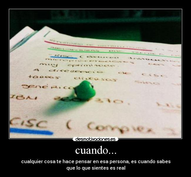 cuando... -