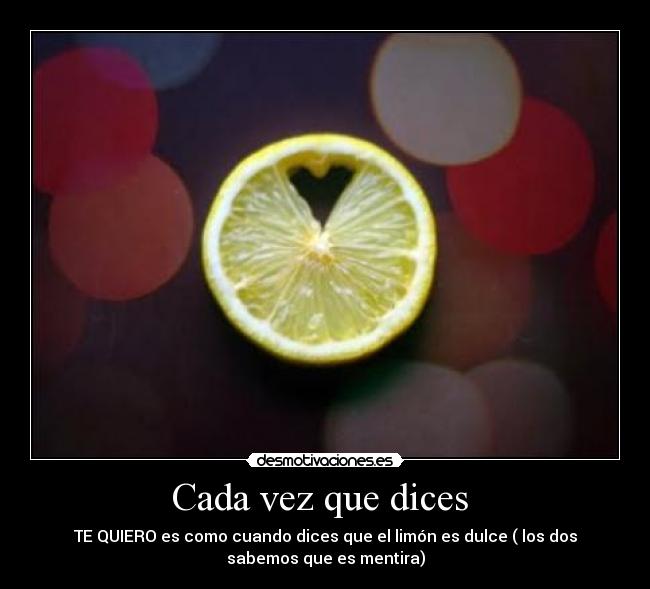 Cada vez que dices  - 