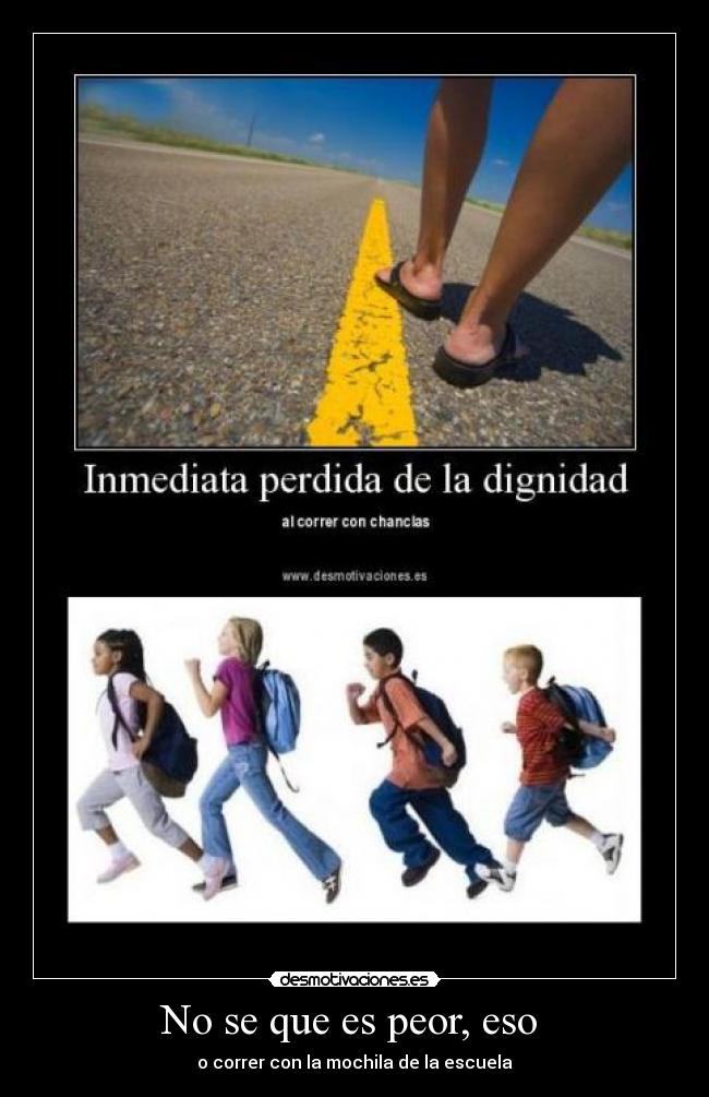 carteles correr perdida dignidad desmotivaciones