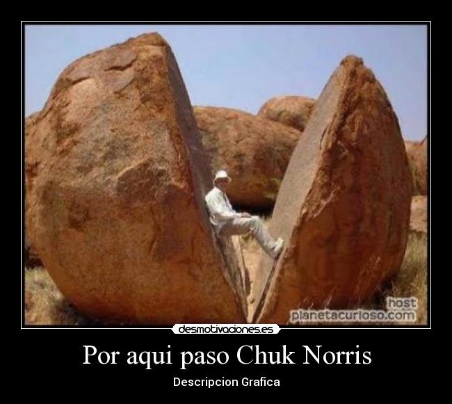 Por aqui paso Chuk Norris - Descripcion Grafica