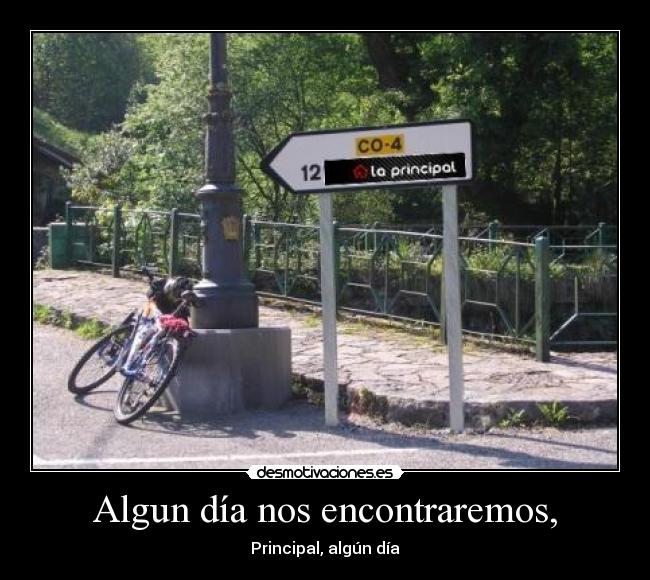 Algun día nos encontraremos, -