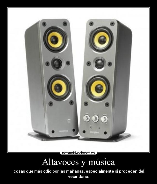 Altavoces y música - 