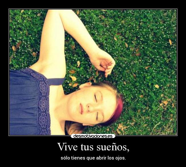 Vive tus sueños, - 