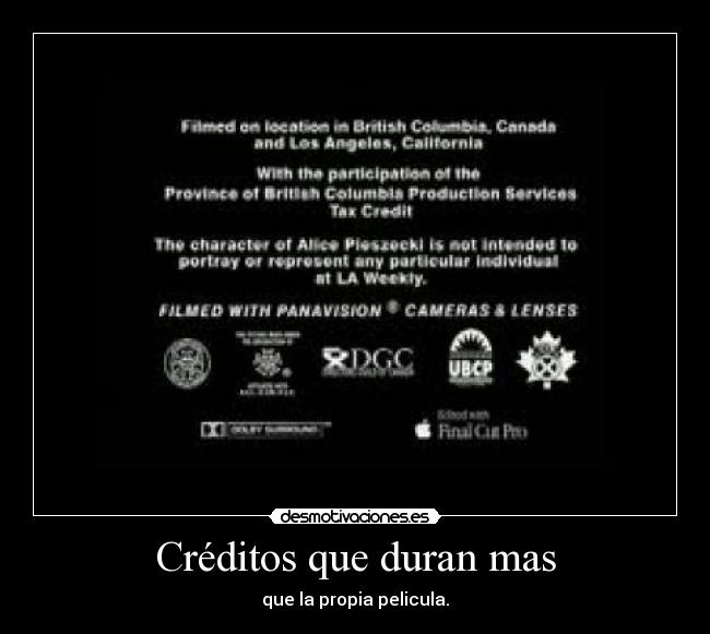 Créditos que duran mas -