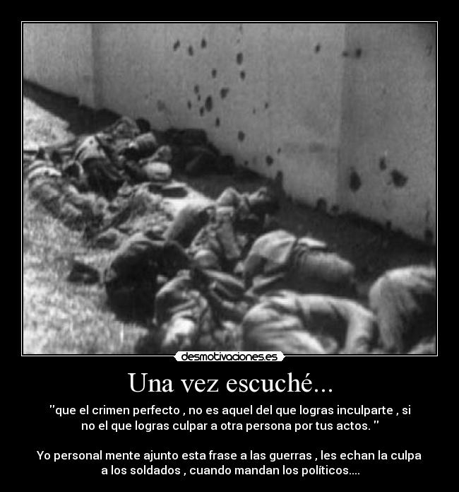 Una vez escuché... -