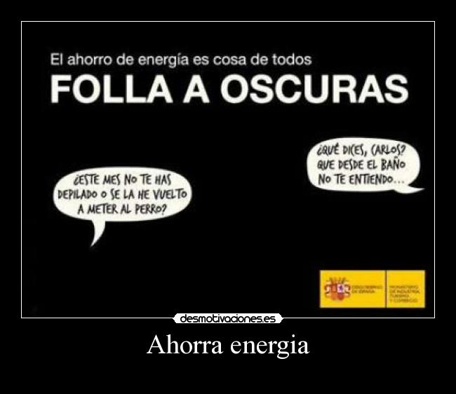 Ahorra energia -