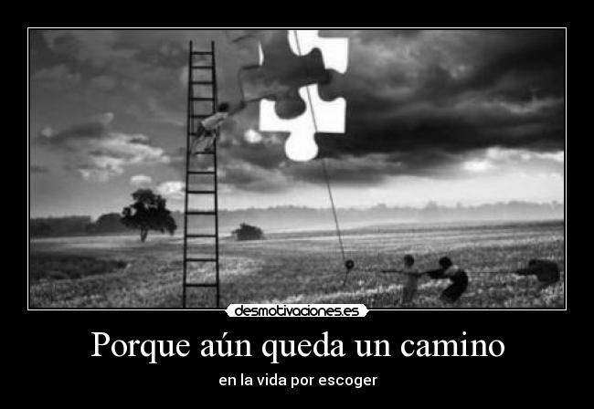 Porque aún queda un camino - en la vida por escoger
