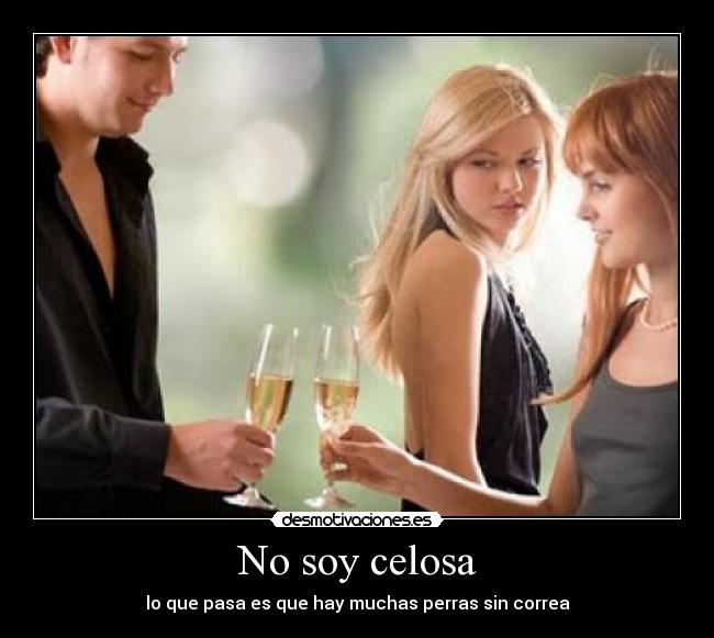 No soy celosa - lo que pasa es que hay muchas perras sin correa
