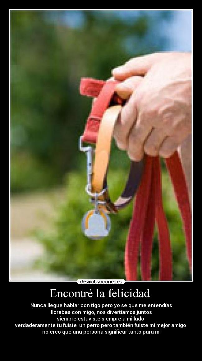 Encontré la felicidad -