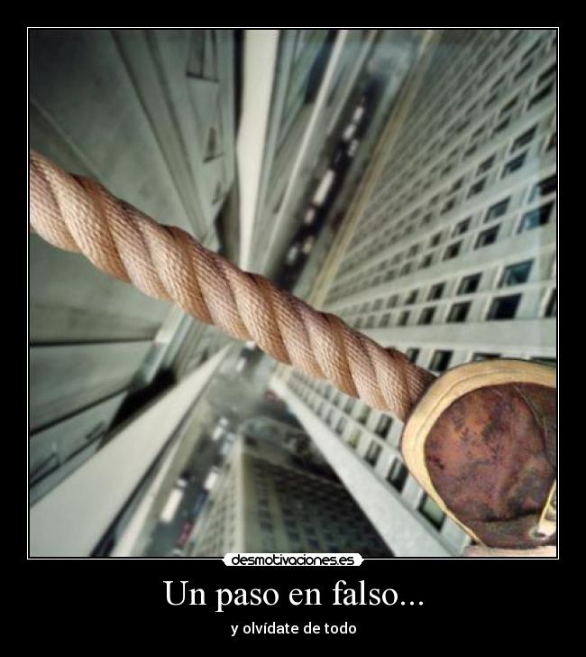 Un paso en falso... - 