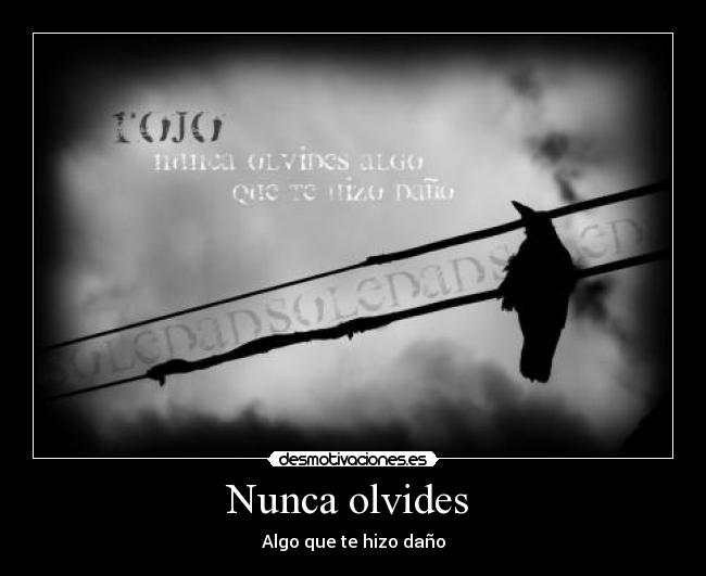 Nunca olvides -