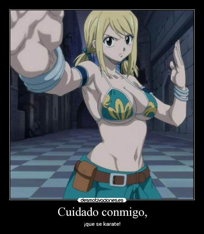 carteles animelucy heartifilia desmotivaciones