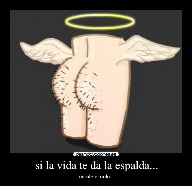 si la vida te da la espalda... -