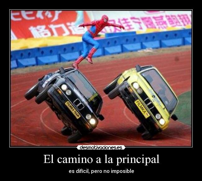 El camino a la principal -